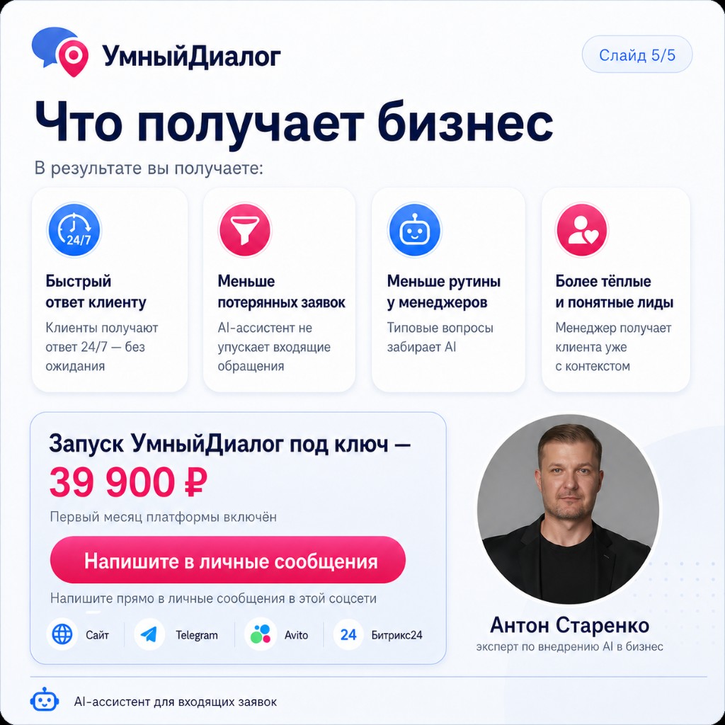 Слайд 5. Что получает бизнес